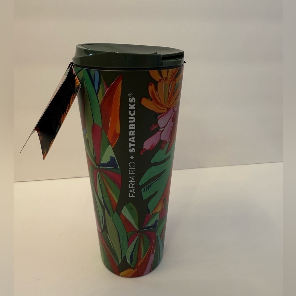 NWT Starbucks x Farm Rio Limited Edition 16 ounce Stainless Steel Tumbler - Picture 2 of 9